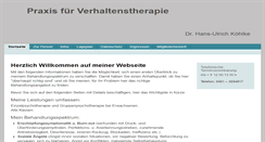 Desktop Screenshot of koehlke-verhaltenstherapie.de